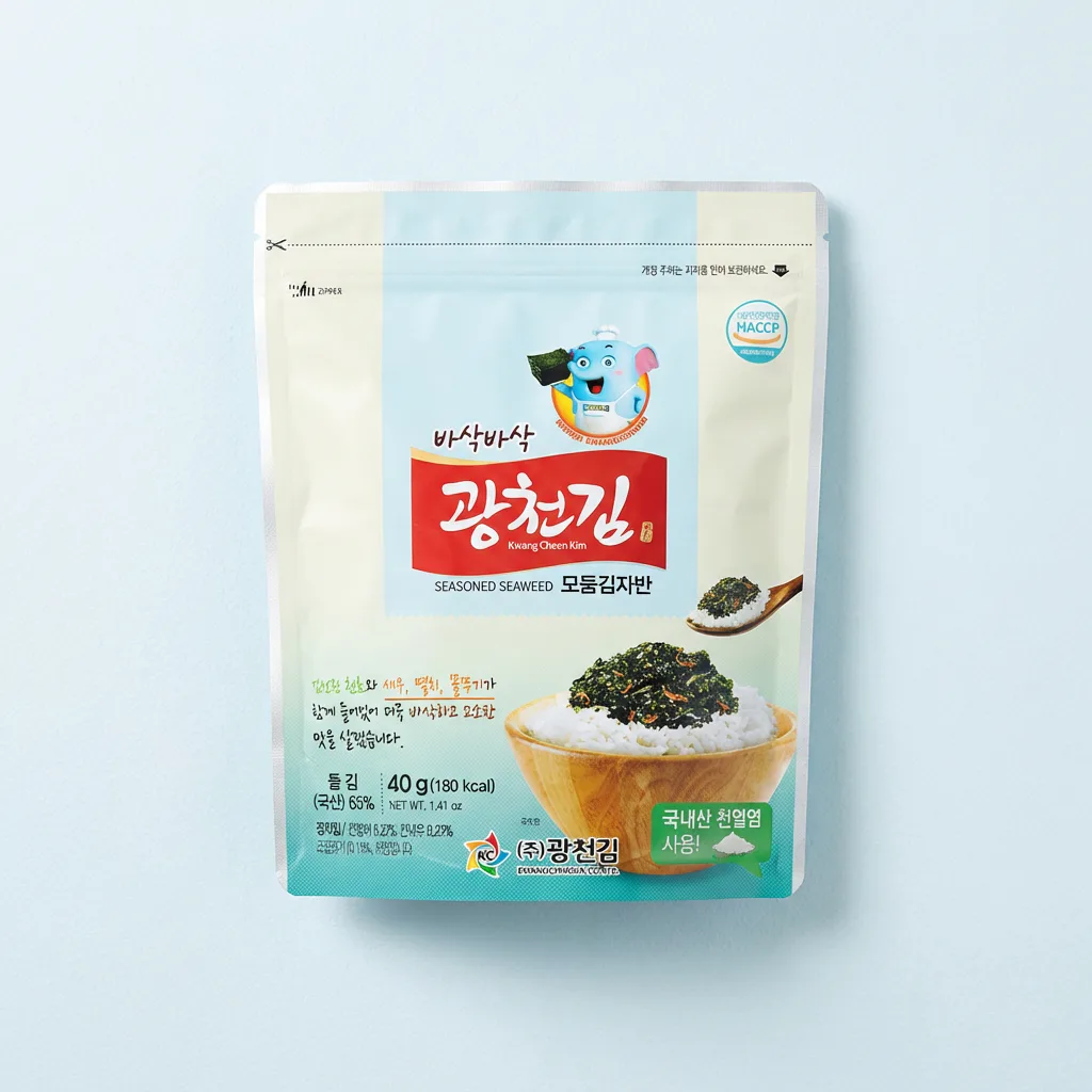 광천김 바삭바삭 모둠 광천 김자반, 40g, 10봉